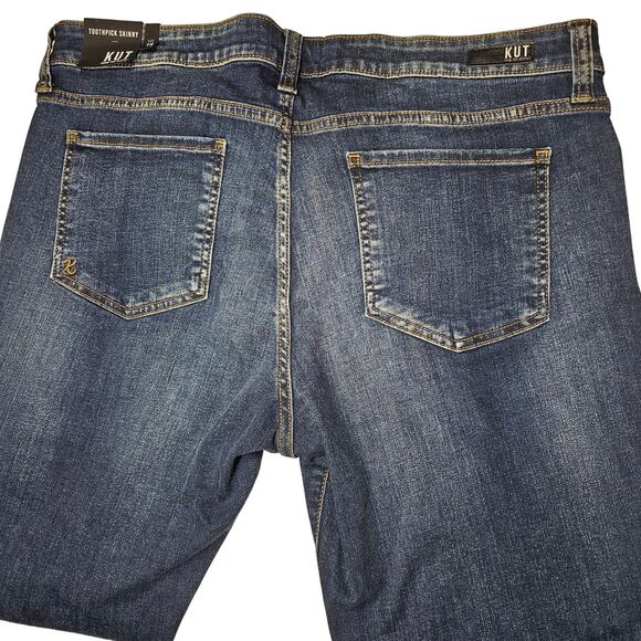 Kut From The Kloth Mia Toothpick Skinny Jeans NWT Size 16 - Picture 4 of 9